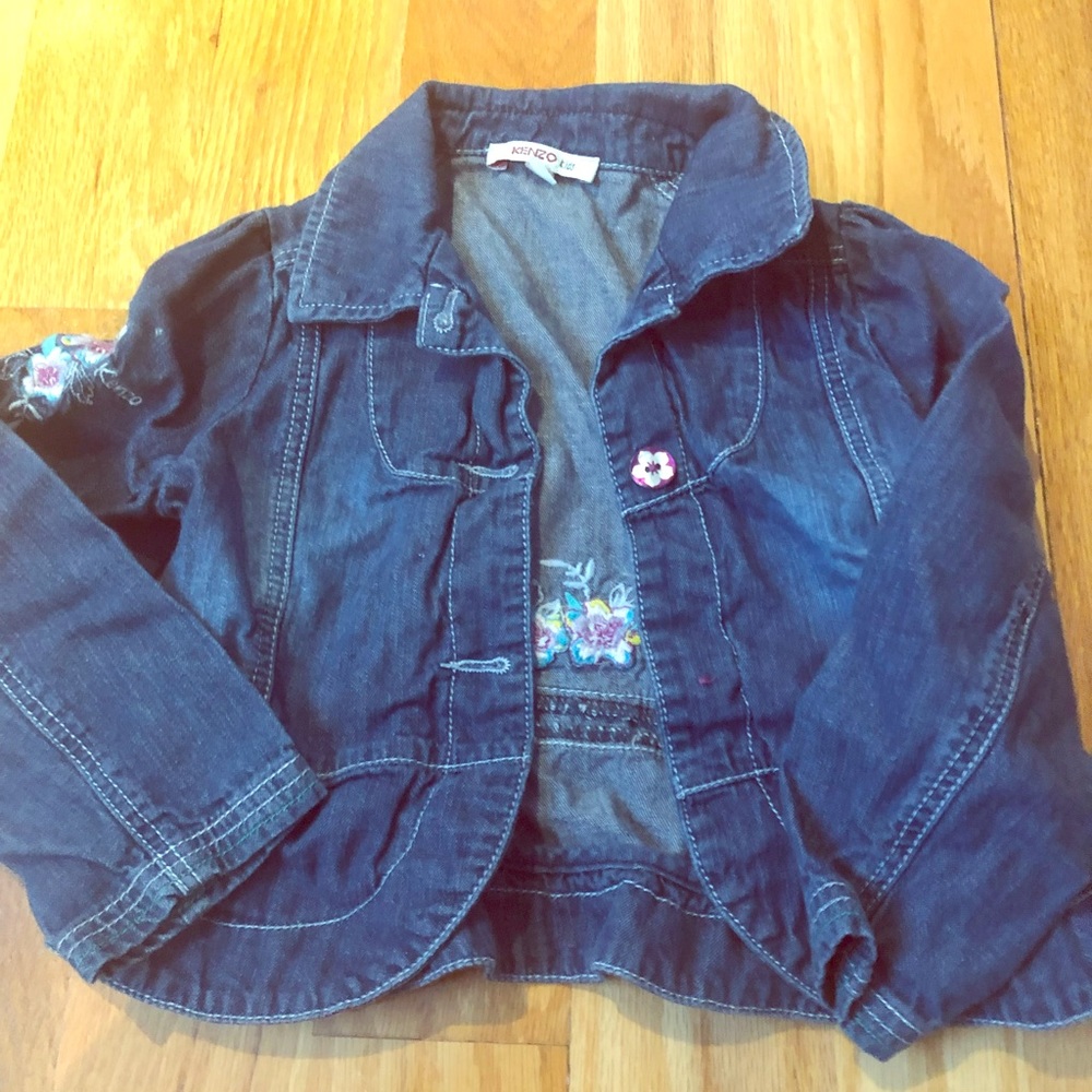 authentic kenzo denim jacket for girls